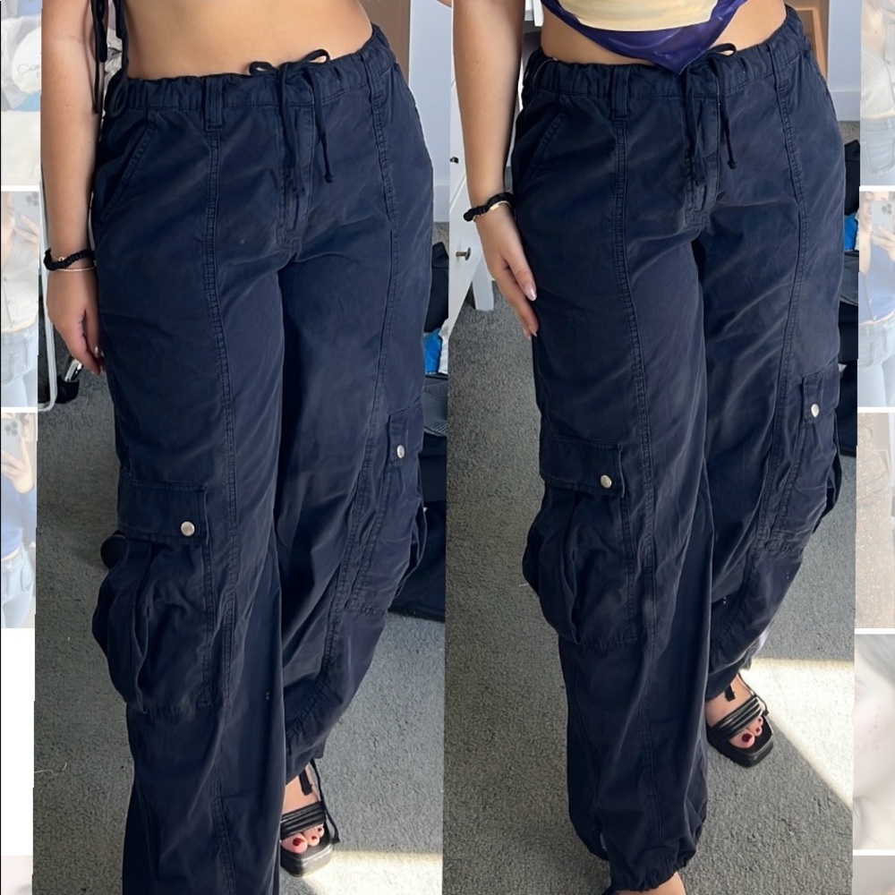 navy cargo pants